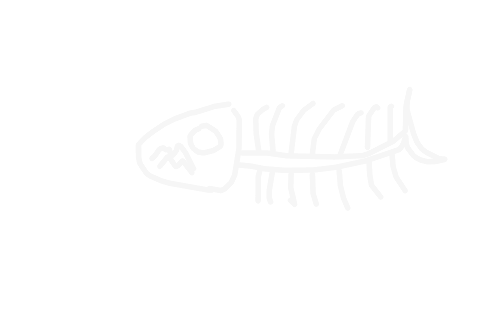 a fish skeleton